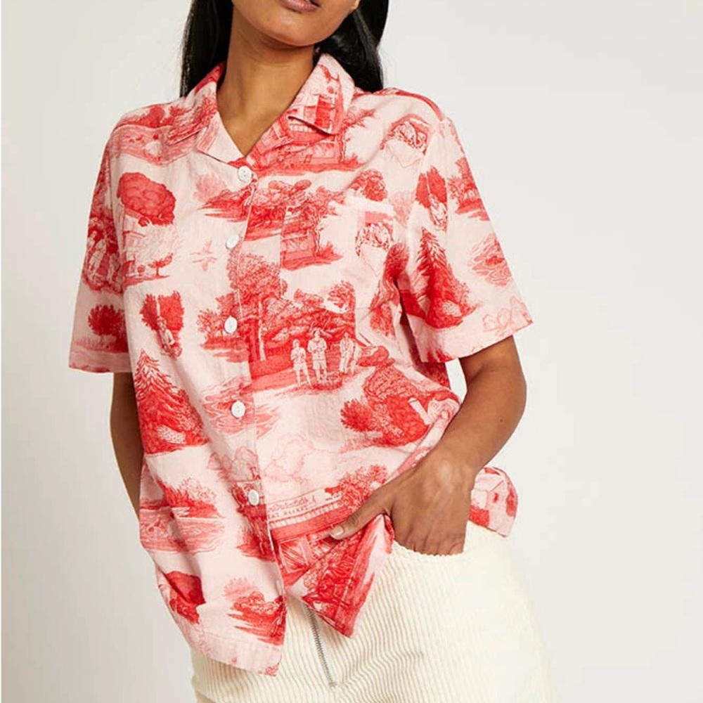 Rachel Antonoff Tony’s Toile James Shirt L (rare sopranos print)